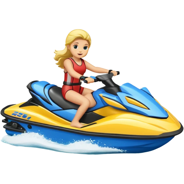 Jet ski with a group  emoji