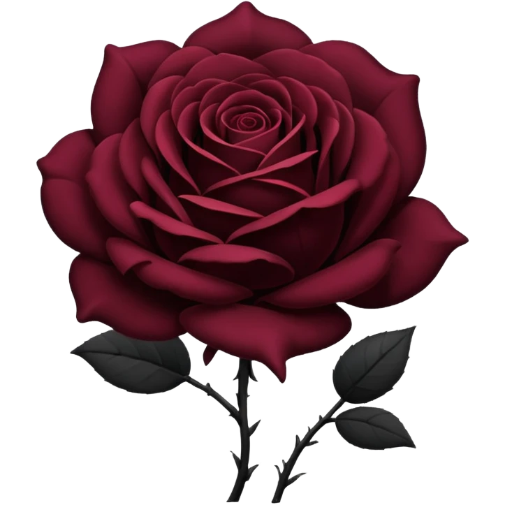 Black rose emoji