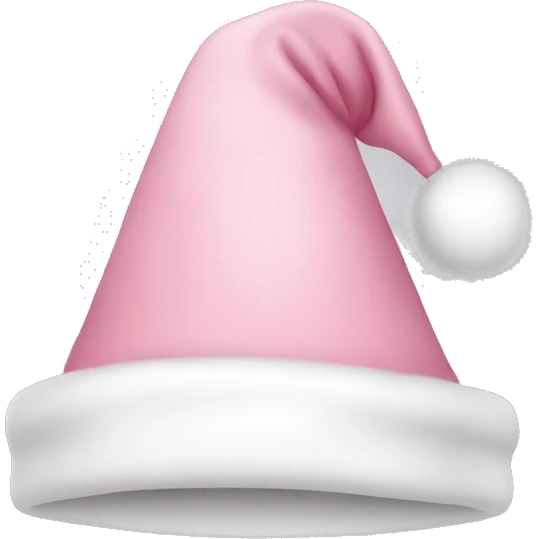 Light pink Christmas hat  emoji