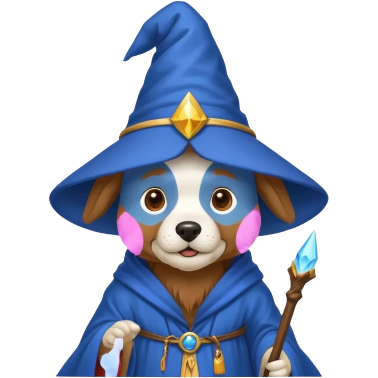 Dog wizard emoji