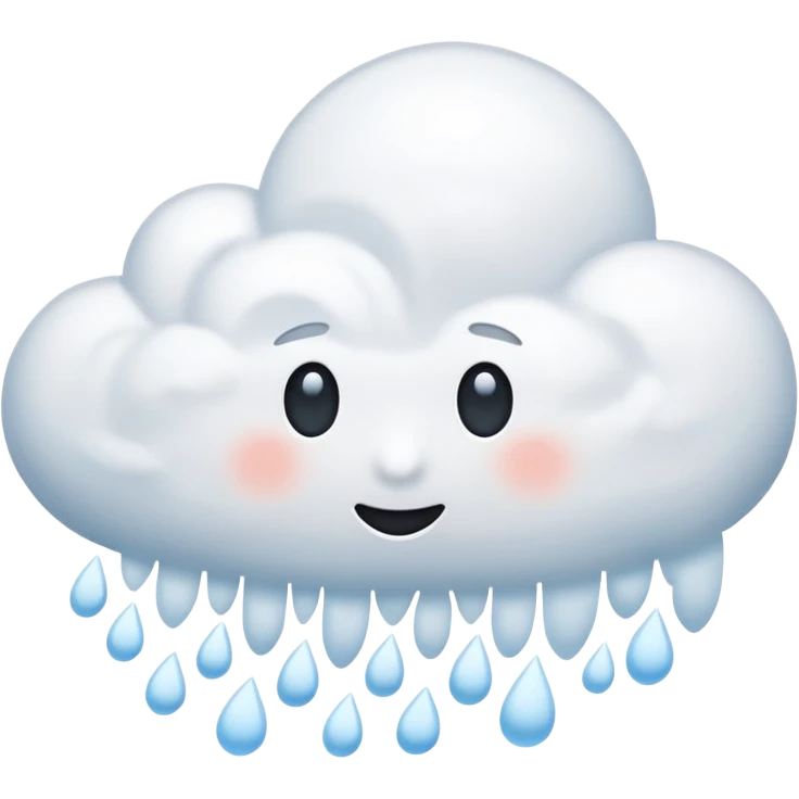 snowy cloud emoji
