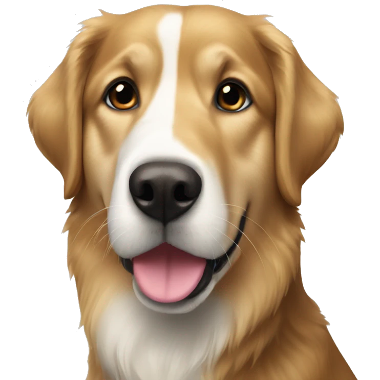 Black Golden retriever Siberian husky mix emoji