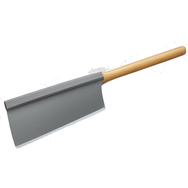 squeegee with long wooden handle emoji