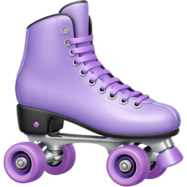 Realistic pastel lavender roller skate  emoji
