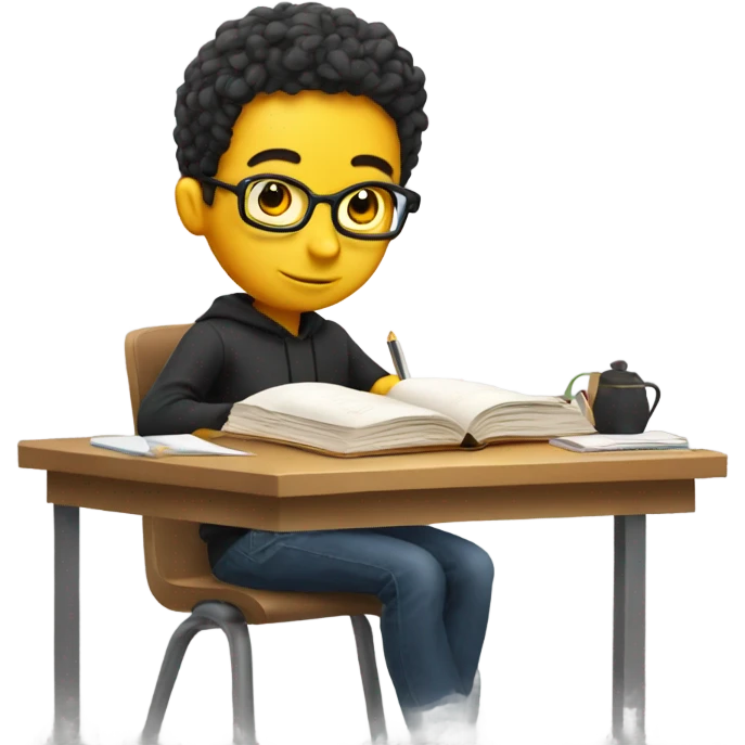 student studying for exam emoji