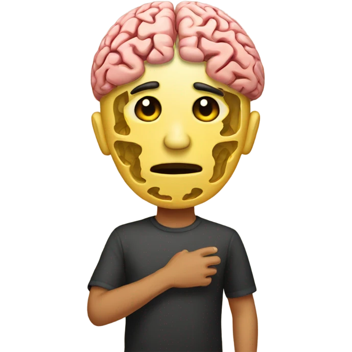 mexican holding a brain emoji