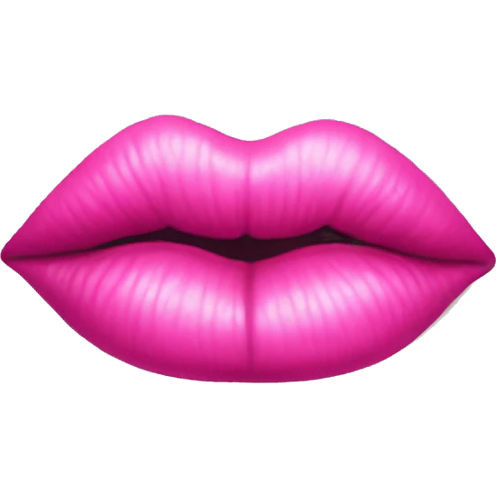 pink lipstick kiss mark emoji