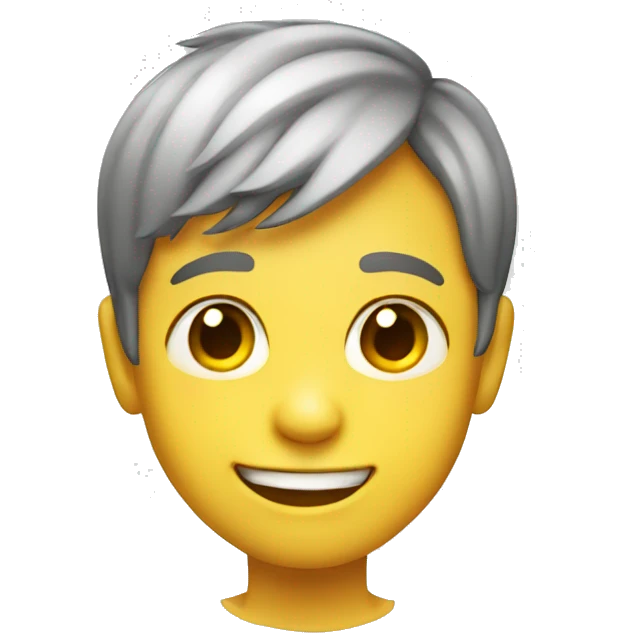 smiling boy with yellow tongue  emoji