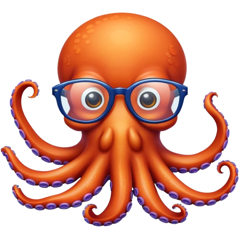 octopus with glasses emoji