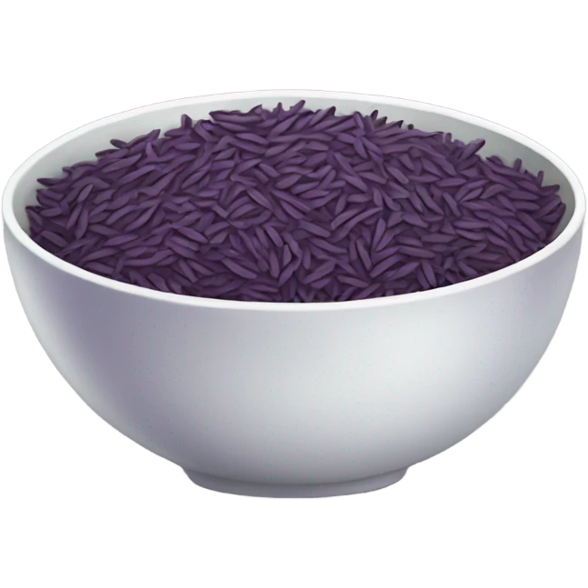 a bowl of purple wild rice emoji