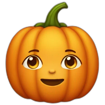 Baby light skin disguised as a pumpkin emoji