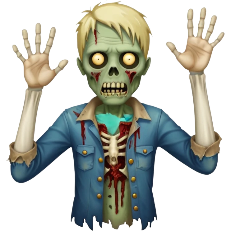 Zombie with ring overhead  emoji