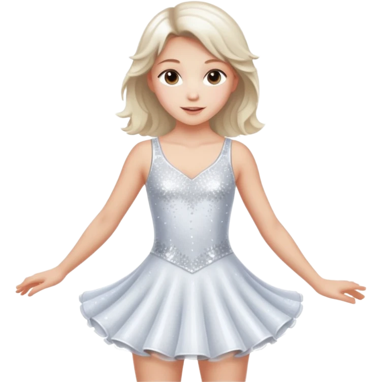 Ice skater girl emoji