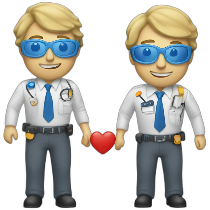 Certification bleue avec Rick blanc emoji