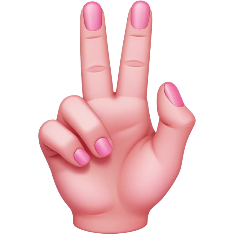 Pink middle finger  emoji