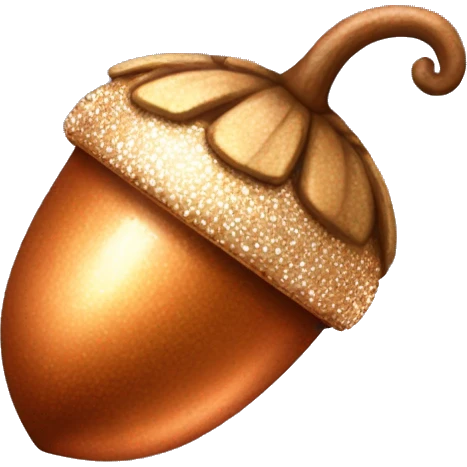 sparkling copper Acorn emoji