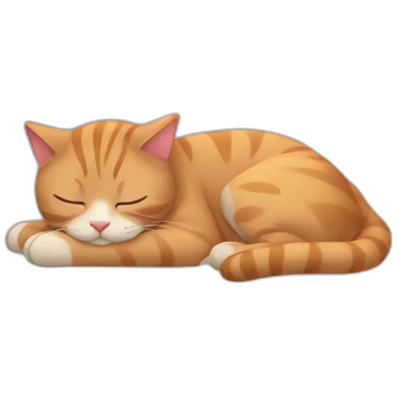cat sleeping emoji
