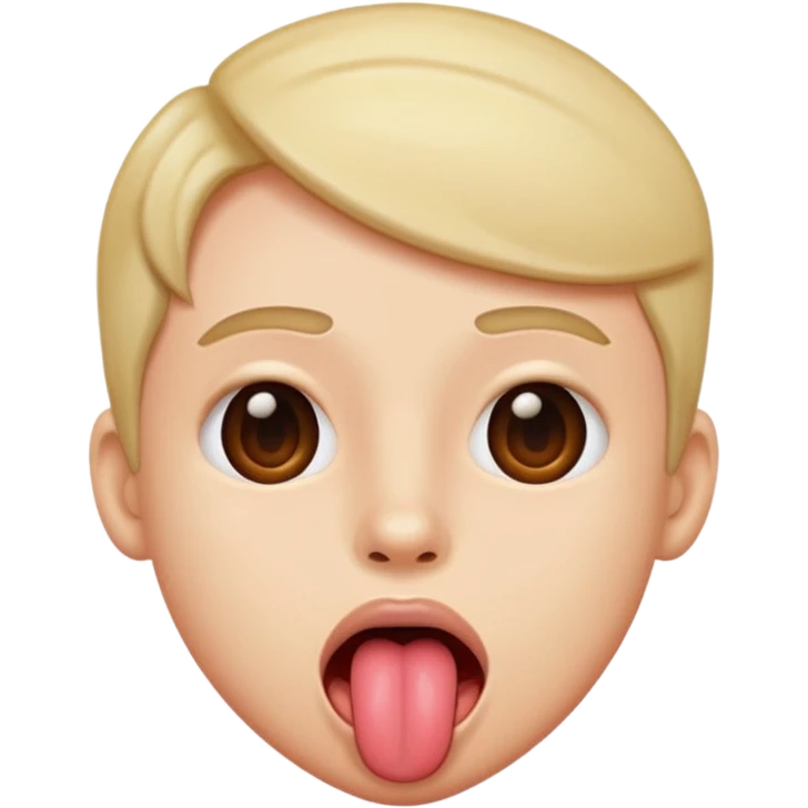 awkward tongue out emoji