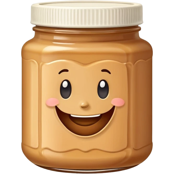 Very happy peanut butter emoji