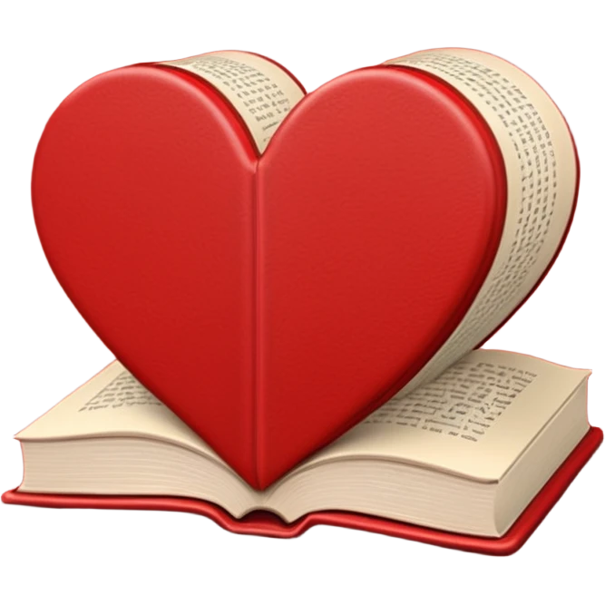 heart-shaped book emoji