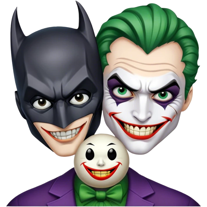 batman and joker emoji