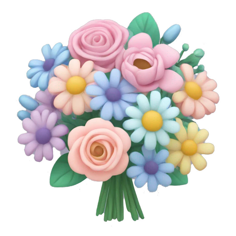 pastel flower bouquet emoji