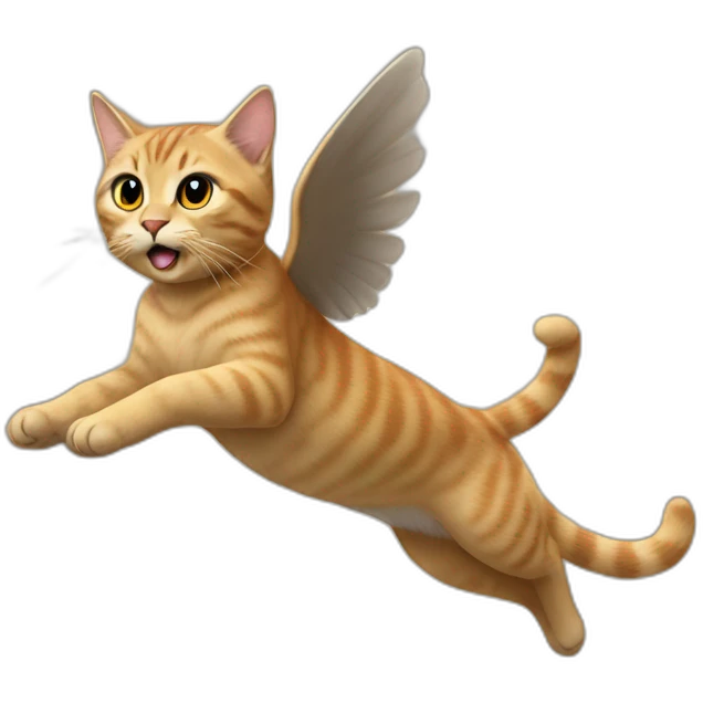 Taylor swift flying on a cat emoji