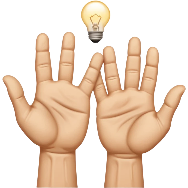 Raising hands in desperation emoji