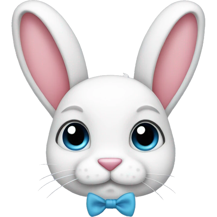 Bunny with bows in their ears emoji