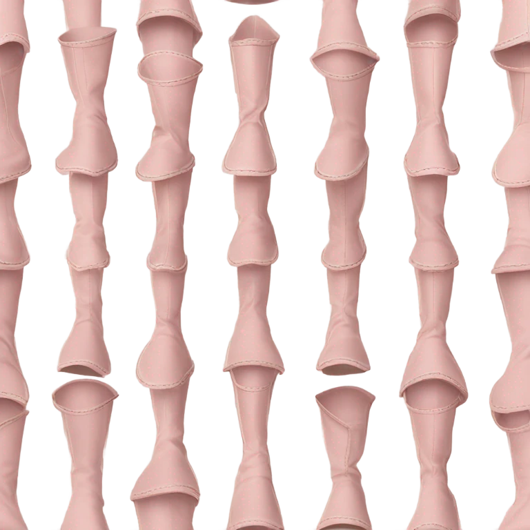 Light pink cossack boots emoji