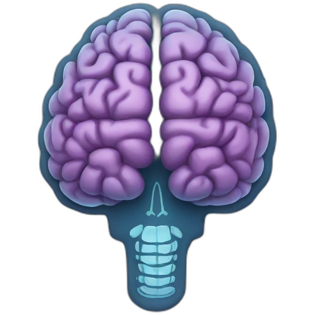 Brain X-ray emoji