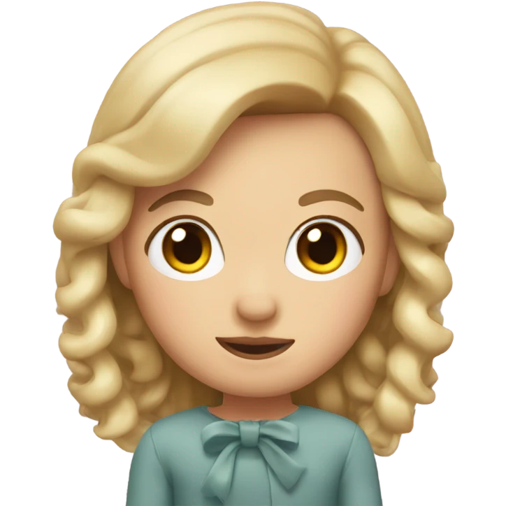 my memoji with a bow emoji