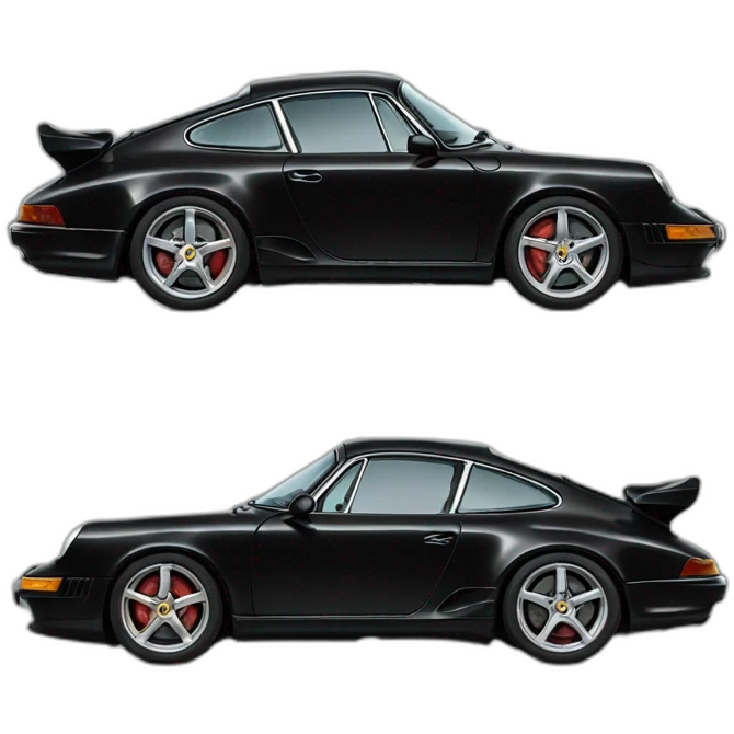 Black Porsche  emoji