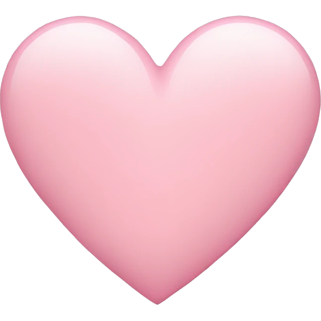 Pastel pink heart emoji