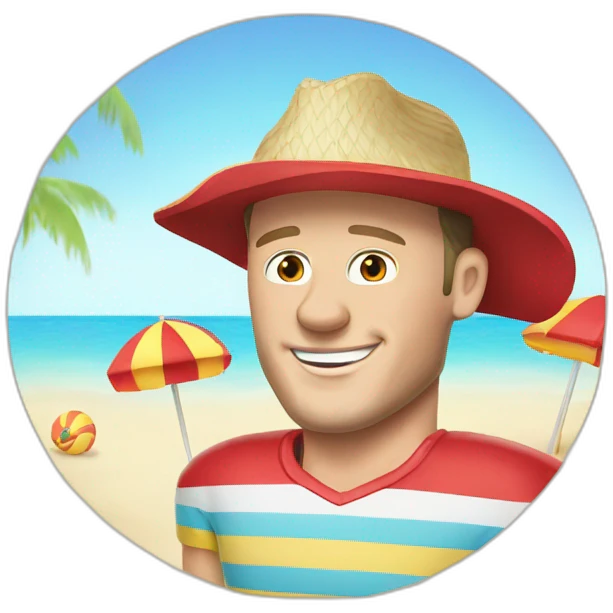 Jonathan Toews as a beach bum  emoji