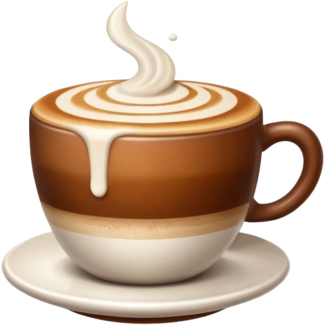 cappuccino emoji, apple style, simple emoji