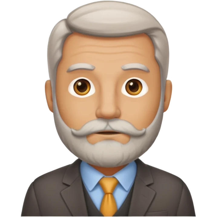 Compliance Boss with light greyed beard , herding policies like a pro emoji