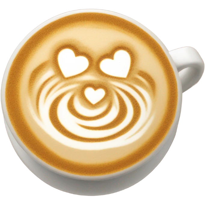 Latte art emoji