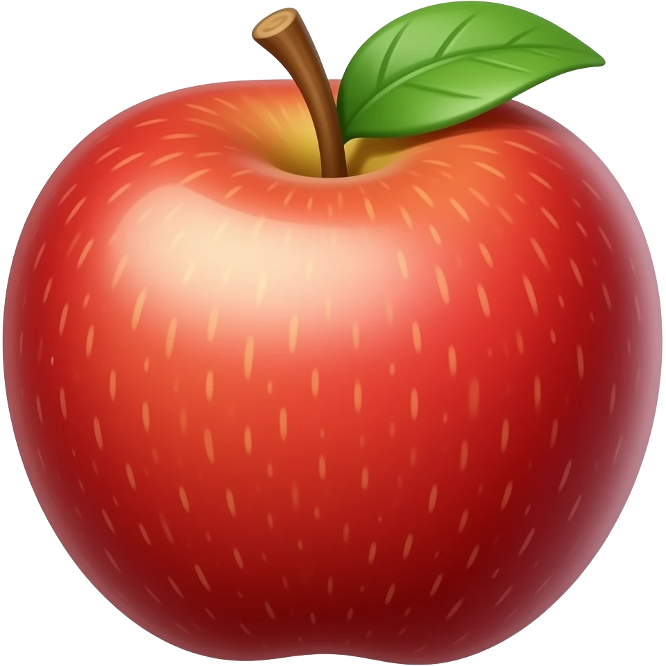 Maçã vermelha   estilo emoji emoji