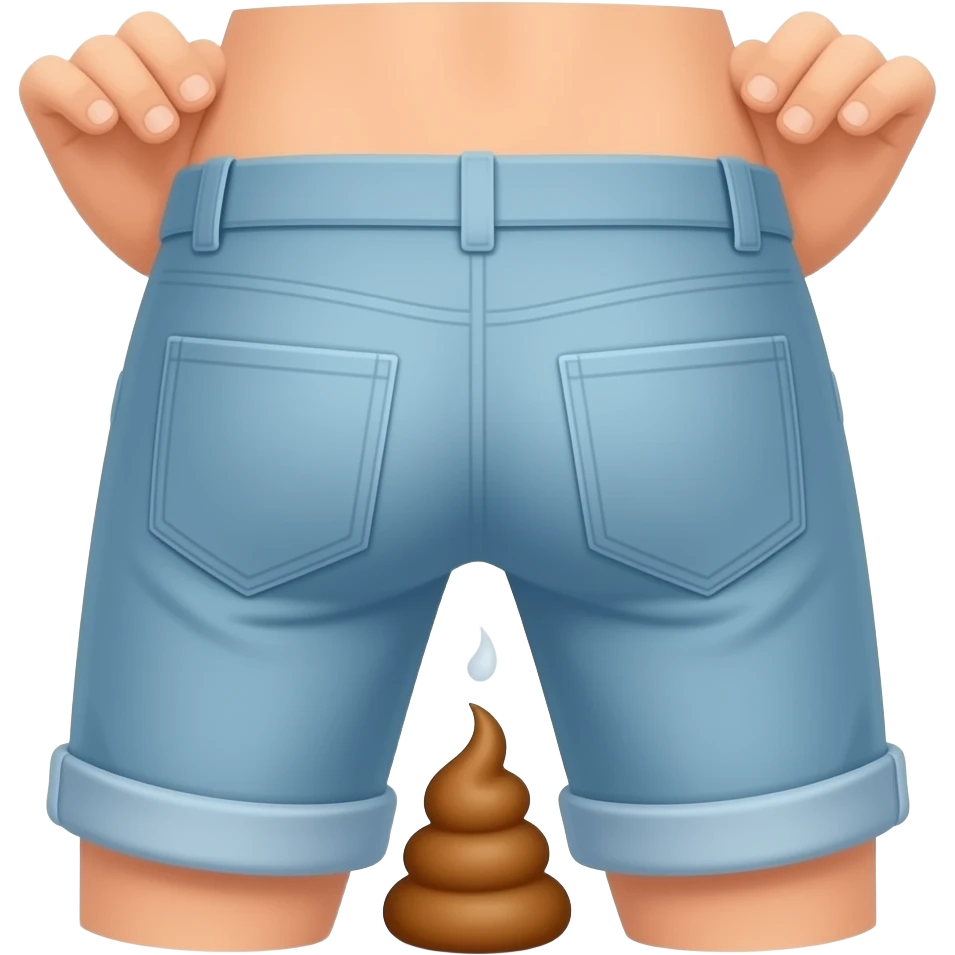Man pooping out of his butt emoji