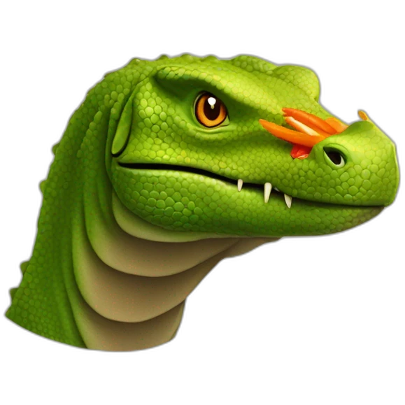 Komodo dragon chilli pepper! emoji