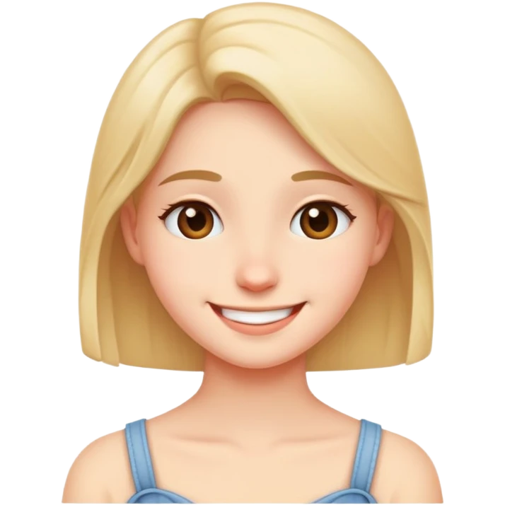 Shy and in love emoji