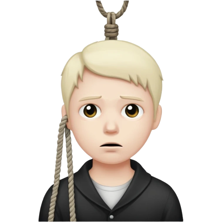 Hanging by a Noose around the neck emoji emoji