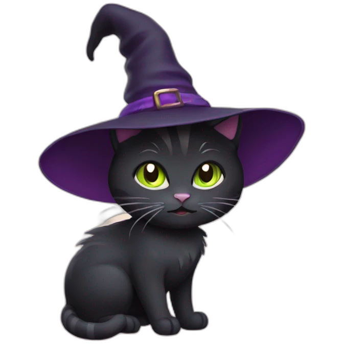 witch cat emoji