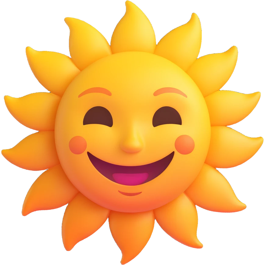 a smiling sun emoji emoji