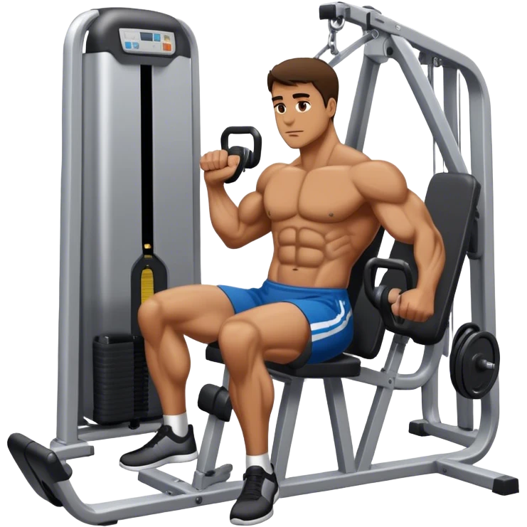 guy abductor-machine gym emoji