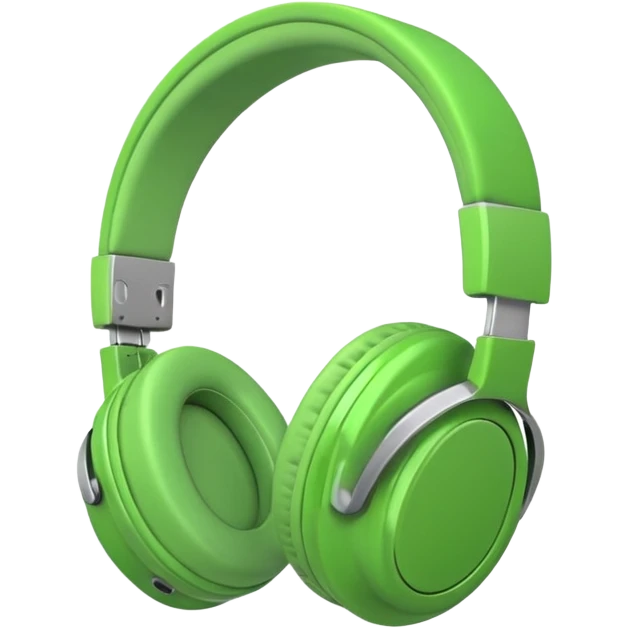 green headphones emoji