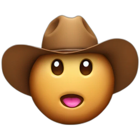 donut wearing a cowboy hat emoji