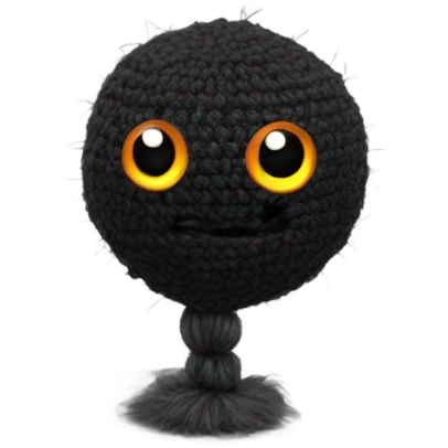 Crochet soot sprite  emoji