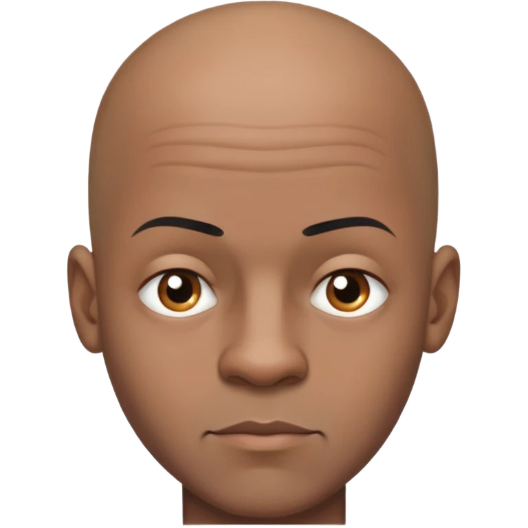 Bald black man emoji